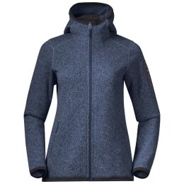 Bergans Damen Jacke Kamphaug Knitted Orion Blau