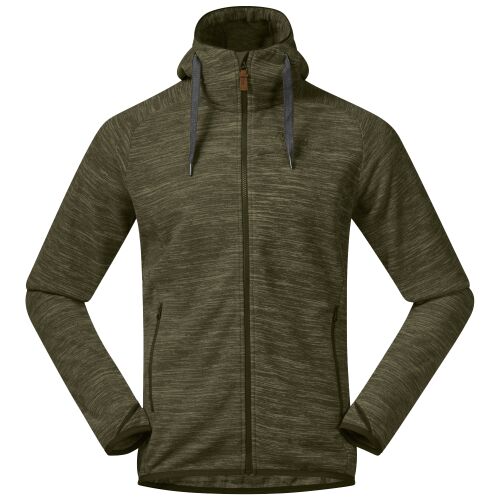 Bergans Herren Jacke Hareid Fleece Dunkel Oliv Grün  XL