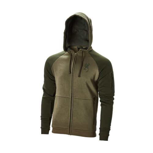 Browning Herren Sweatshirt ZIP Snapshort Grün XL
