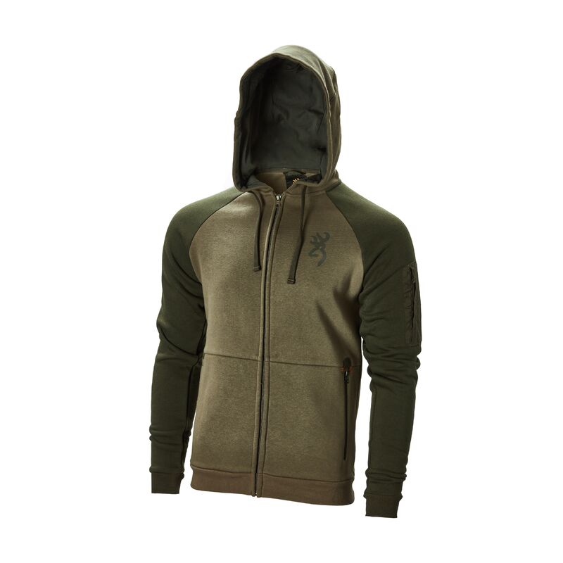 Browning Herren Sweatshirt ZIP Snapshort Grn 3XL