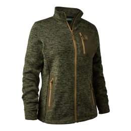 Deerhunter Damen Strickjacke Sarek Olive Night melange 46