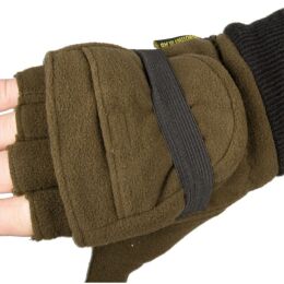 Somlys Fleece-F&auml;ustlinge Gr&uuml;n 8,5