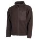 Somlys Herren Faserpelz-Fleecejacke Sherpa Grün-Braun L