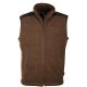 Somlys Herren Faserpelz-Fleeceweste Sherpa Braun XXL