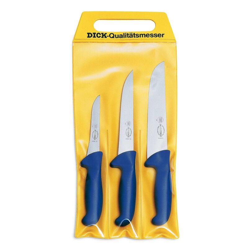 Dick Ergogrip Messerset 3-Teilig Blau