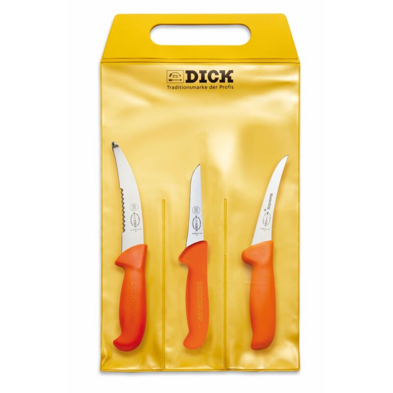 Dick Mastergrip Messer-Set Jagd Outdoor 3-Teilig Orange