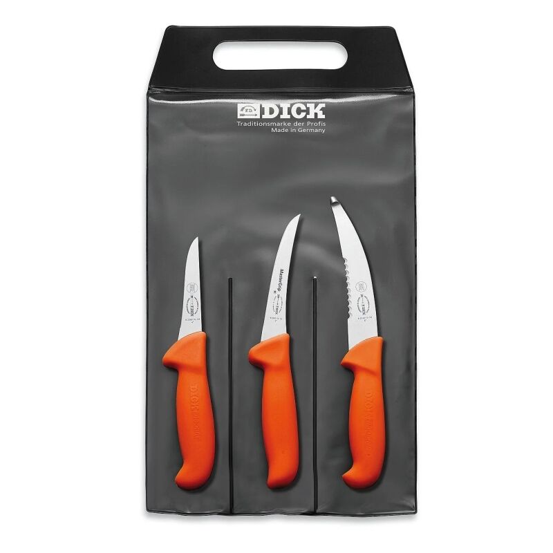 Dick Mastergrip Messer-Set Jagd Outdoor 3-Teilig Orange