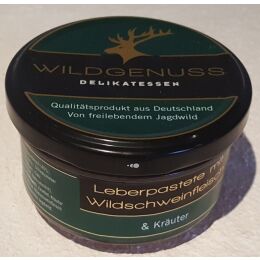 Wildgenuss Delikatessen Wild-Pasteten 4 x150g Glas Hirsch, Reh, Wildschwein m. Steinpilze, Wildschwein m. Kr&auml;uter