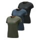 Beretta Damen T-Shirt 3er Set Moss/BluEclipse/Black XXL