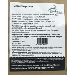 Wildlutscher Kirrpulver Turbo 3kg