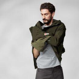 Fj&auml;llr&auml;ven Herren Anorak Vardag Hydratic Deep Forest-Laurel Green XXL