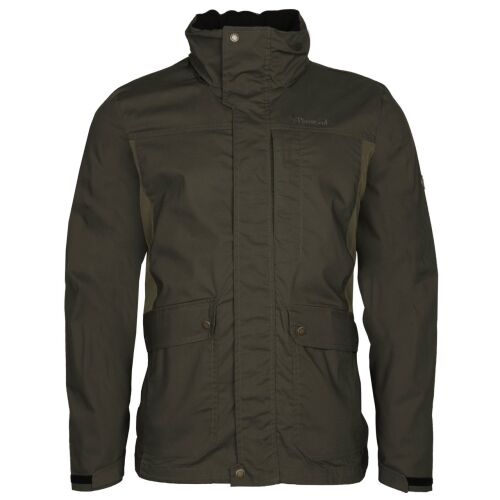 Pinewood Herren Jacke Finnveden Trail Hybrid Dark Olive/Earth Brown