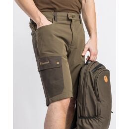 Pinewood Herren Shorts Finnveden Trail Hybrid Earth Brown/Dark Olive C50