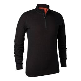 Deerhunter Damen Merino-Unterhemd mit -Reiverschluss Lady Quinn Black Oak 46