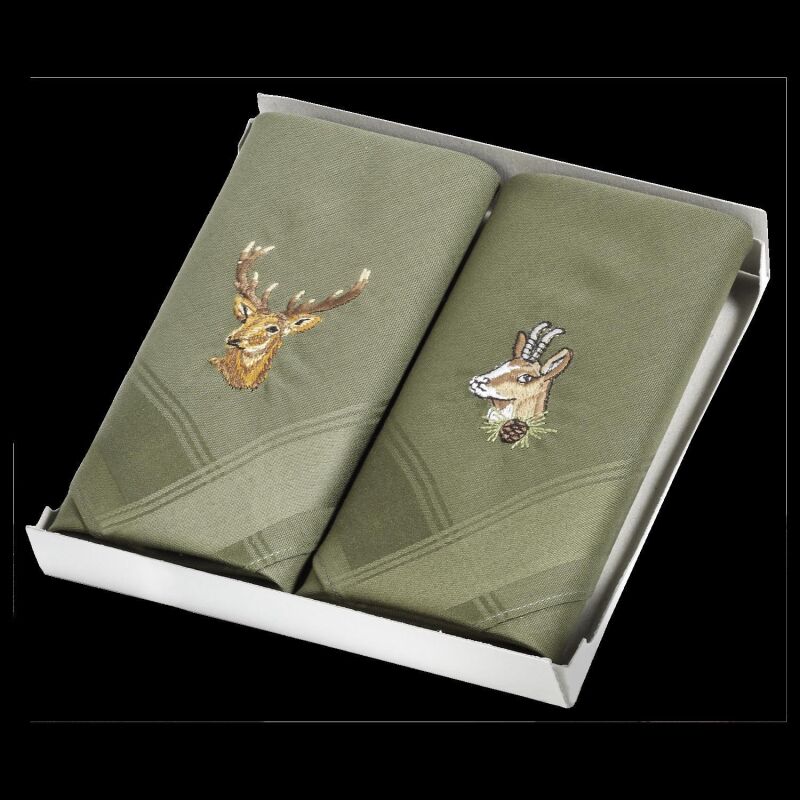 2 Stück Taschentücher Zum Umhäkeln 24x24cm - Halbleinen Wollweiß Mit Gebogtem Rand