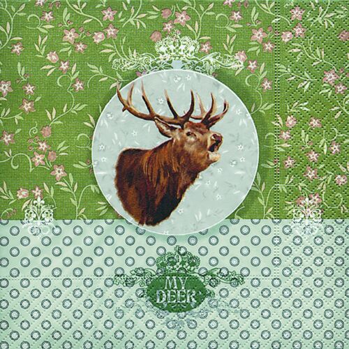 Fritzmann Zelltuch Servietten My Deer