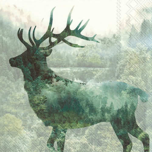Fritzmann Zelltuch Servietten Magic Deer