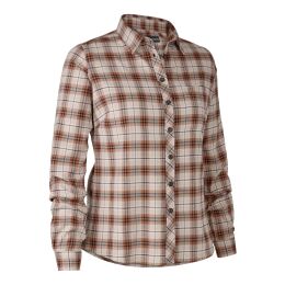 Deerhunter Damen Bluse Lady Lousia Orange Kariert 42