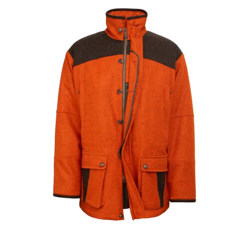 Rascher Herren Jacke Signal-Loden orange-melange 50