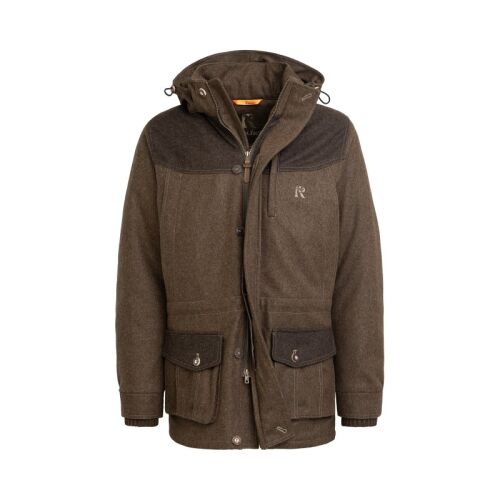 Rascher Herren Lodenjacke mit Kapuze Prestige schlamm-schilf