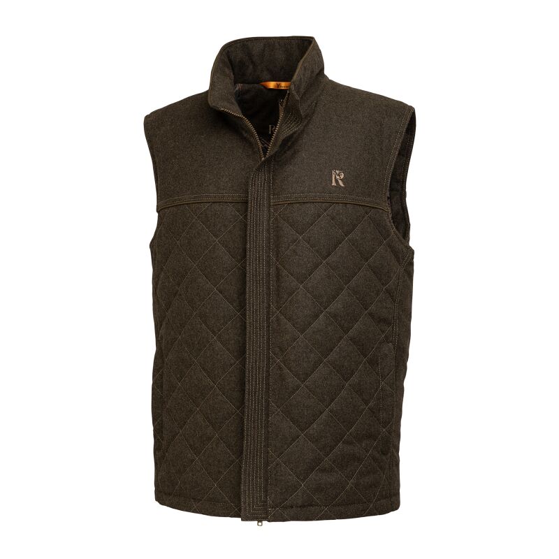 Rascher Herren Steppweste Loden Deluxe steingrau-oliv 58