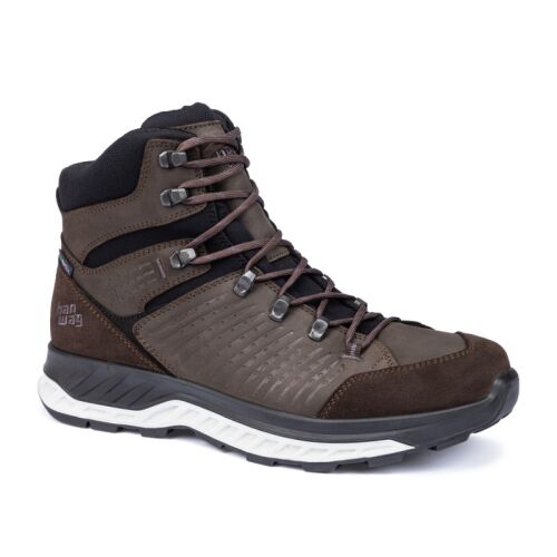 Han Wag Herren Schuh Bluecliff ES Mocca/Black 12 UK - 47 EU