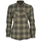 Pinewood Damen Flanellbluse Douglas H.Oliv/L.Khaki XL