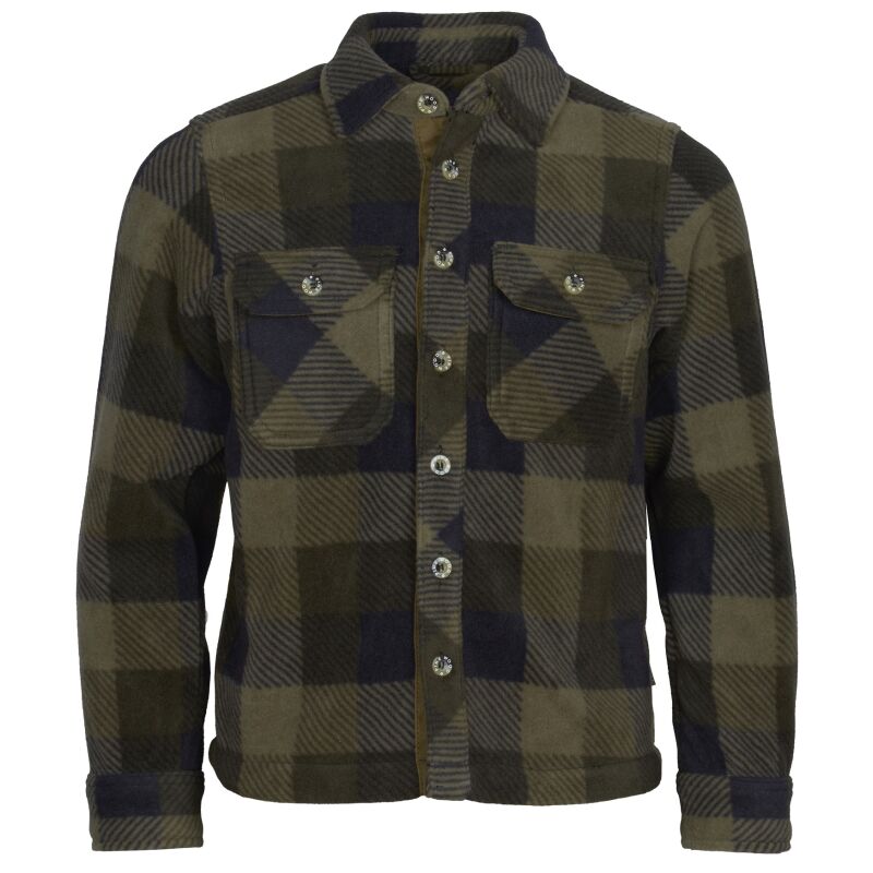 Pinewood Kinder Fleecehemd Finnveden Canada Green/Black