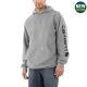 Carhartt Herren Hoodie Sleeve Logo Heather Grey/Black
