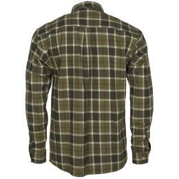 Pinewood Herren Flanellhemd H&auml;rjedalen H.Olive/Khaki XL