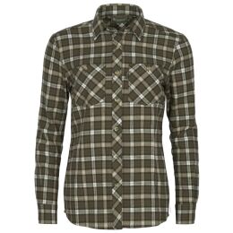 Pinewood Damen Flanellbluse Felicia D.Green/Offwhite M