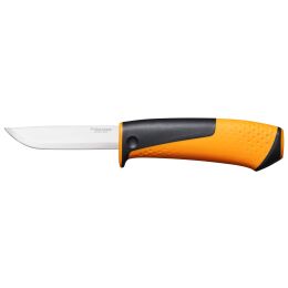 Fiskars Universalmesser mit Schleifstein orange