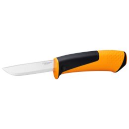 Fiskars Universalmesser mit Schleifstein orange