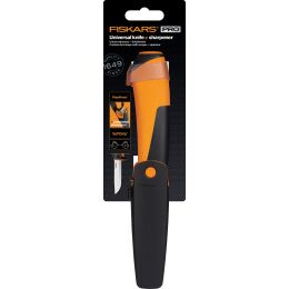 Fiskars Universalmesser mit Schleifstein orange