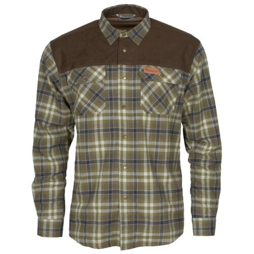 Pinewood Herren Hemd Douglas H.Olive/L.Khaki XL