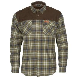 Pinewood Herren Hemd Douglas H.Olive/L.Khaki XL