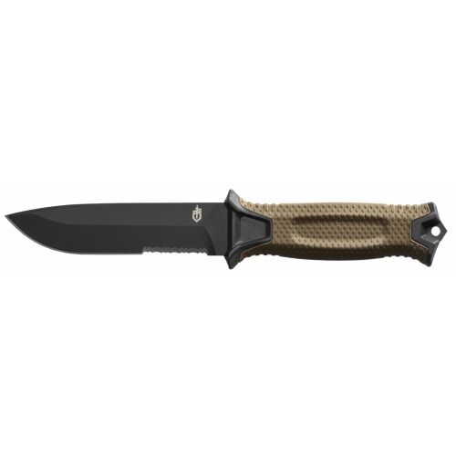 Gerber Messer Strongarm Fixed Serrated coyote brown