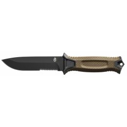 Gerber Messer Strongarm Fixed Serrated coyote brown