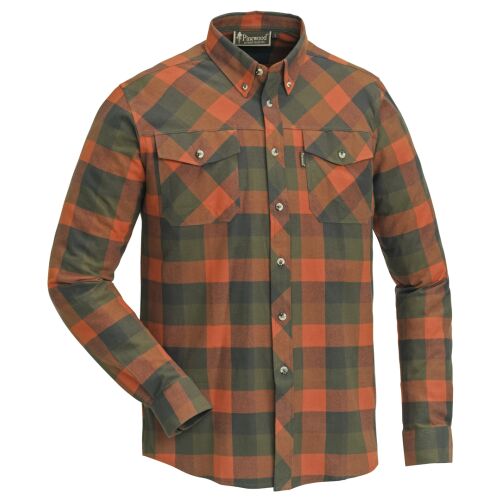 Pinewood Herren Hemd Lumbo Terracotta/Green L