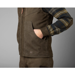H&auml;rkila Herren Lederweste Pro Hunter Willow green 52