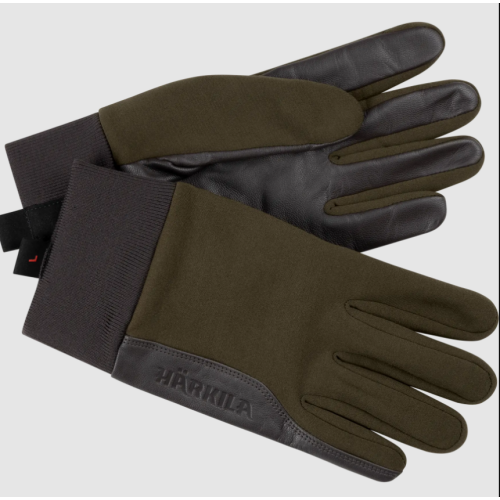 Härkila Herren Schießhandschuhe Driven Hunt Willow green/Shadow brown S