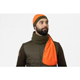 Seeland Fleeceschal Wendbar Pine green/Hi-Vis orange