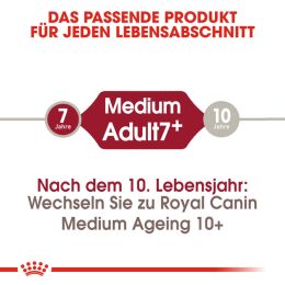 ROYAL CANIN &Auml;ltere Mittelgro&szlig;e Hunde Trockenfutter Medium Adult 7+ 15 Kg