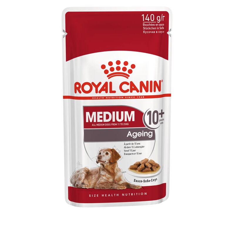 ROYAL CANIN ltere Mittelgroe Hunde Nassfutter Medium Ageing 10+ 10x140 g