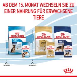 ROYAL CANIN Gro&szlig;e Hunde Nassfutter Maxi Welpen bis zum 15. Monat 10x140 g