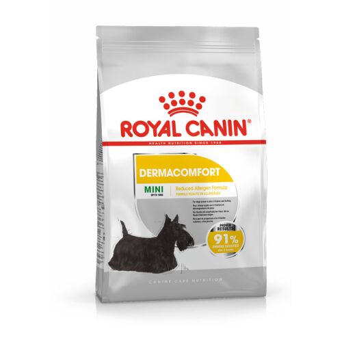 ROYAL CANIN Kleine Hunde Trockenfutter Dermacomfort Mini für empfindliche Haut