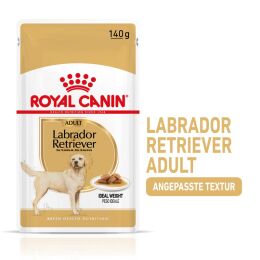 ROYAL CANIN Labrador Retriever Nassfutter Adult St&uuml;ckchen in So&szlig;e 10x140 g