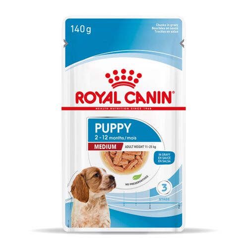 ROYAL CANIN Mittelgroße Hunde Nassfutter Welpen bis zum 12. Monat 10x140 g