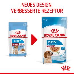 ROYAL CANIN Mittelgro&szlig;e Hunde Nassfutter Welpen bis zum 12. Monat 10x140 g