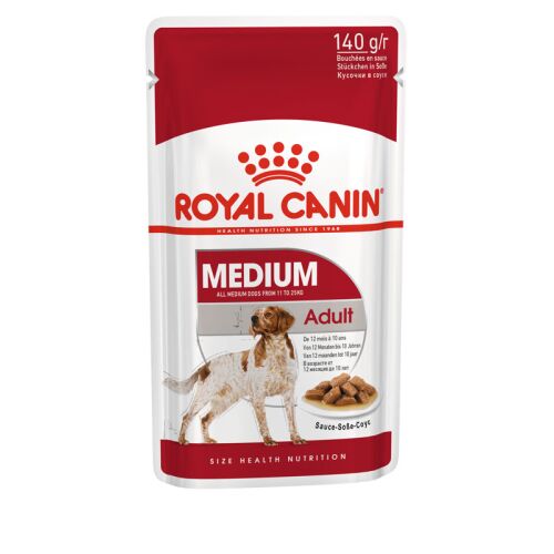 ROYAL CANIN Mittelgroße Hunde Nassfutter Medium Adult 10x140 g
